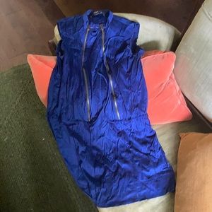 Derik lame gorgeous blue royal blue top